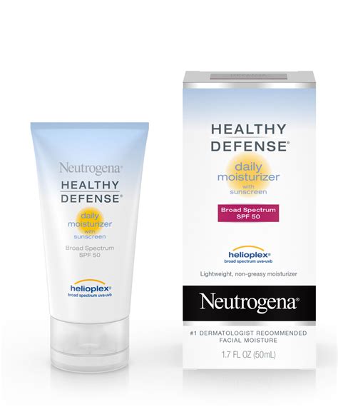 Researchers at the university of liverpool conducted a study comparing moisturizers with spf and sunscreens with equivalent protection and found the former to be much less effective because people simply don't apply enough. Healthy Defense® Daily Moisturizer with SPF 50 | Neutrogena®