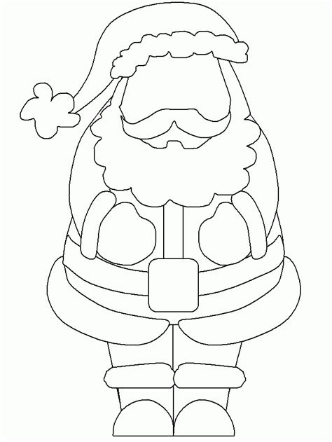 Printable Santa Suit Template
