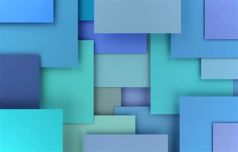 Wallpaper Colorful Abstract Design Blue Background Geometry