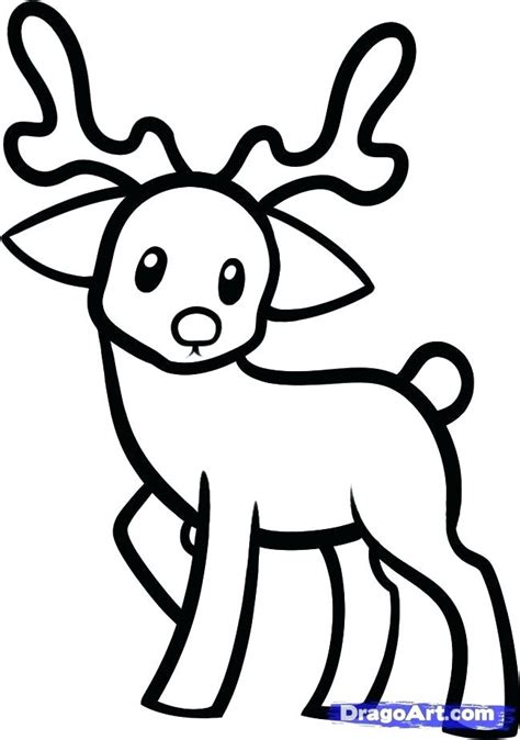 Deer Head Drawing Easy Free Download On Clipartmag