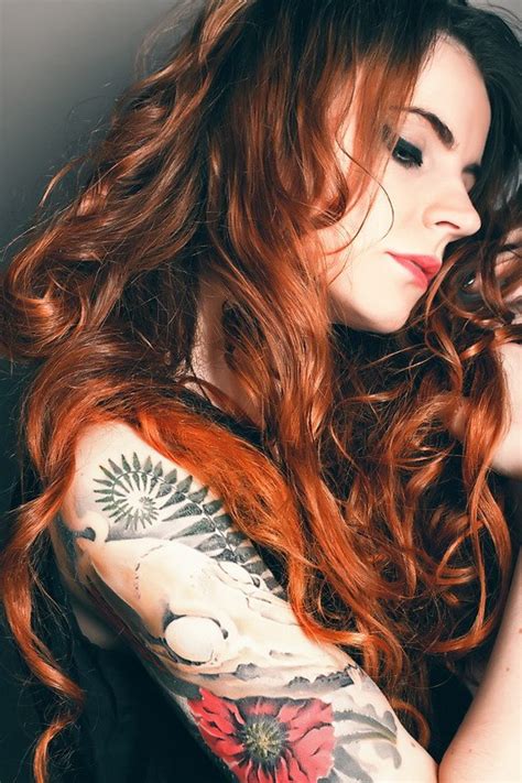 Redhead Girl With Tatoo By Kasjakimenka On Deviantart