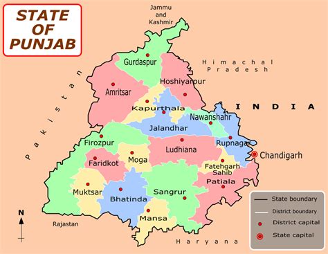 Punjab Map Punjab District Map District Map Of Punjab Images