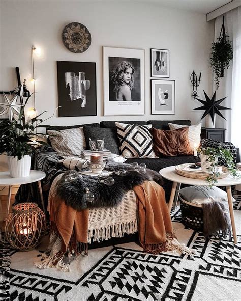 Instagram Living Room Decor Modern Bohemian Style Living Room