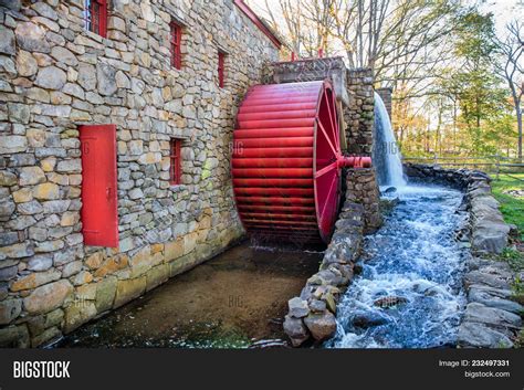 Old Grist Mill Image And Photo Free Trial Bigstock