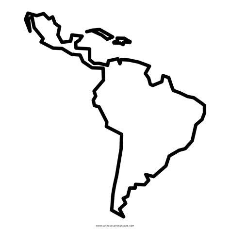 Silueta Mapa Latinoamerica Png Dibujo Para Colorear Vaquero A Caballo
