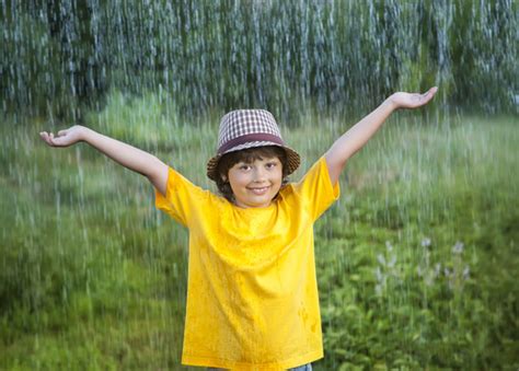 Children Playing In The Rain Stock Photo Free Download