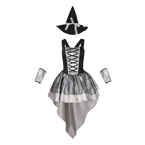 Wiquokett Halloween Costumes Woman 2024 Mesh Sling Witch Multi Color