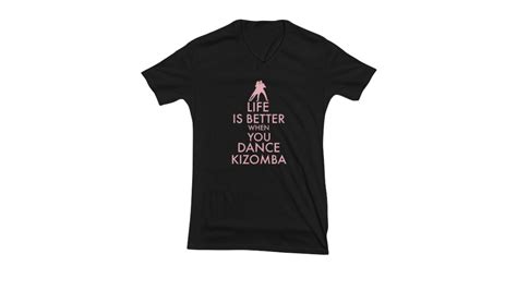 life is better when you dance kizomba shirt pink text
