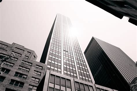 Wallpaper City Architecture Sky Skyscraper Grey Manhattan