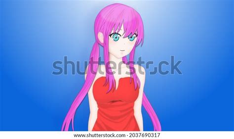 Anime Girl Pink Hair Stock Illustration 2037690317 Shutterstock