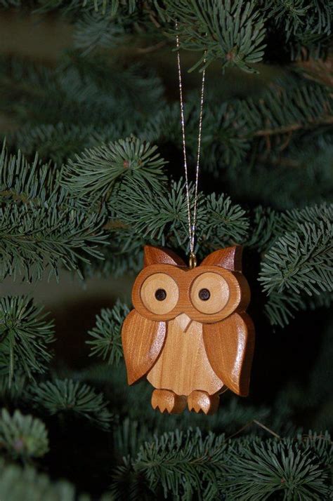 Wooden Christmas Decorations Wood Christmas Ornaments Christmas Owls