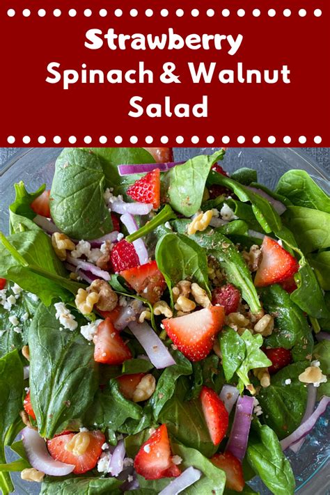 Separately boil chicken livers until tender. Spinach Strawberry And Walnut Salad - Pinch of Wellness ...