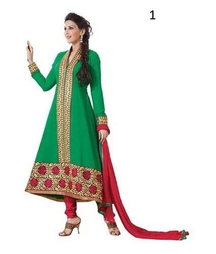 Semi Stitched Anarkali Suits At Rs 900 Georgette Semi Stitched Suit In Surat Id 7328454833