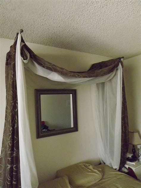 2020 popular 1 trends in mother & kids, home & garden, toys & hobbies, sports & entertainment with canopy bed curtains crib and 1. Canopy I made, used swinging curtain rods from Bed, Bath ...