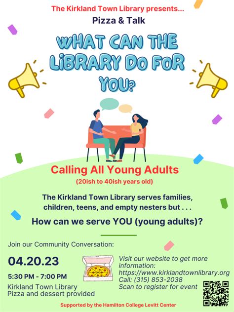 Community Conversation What Can The Library Do For You Kirkland