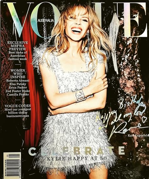 Vogue Australia Magazine May 2018 Kylie Minogue By Nicole Bentley By