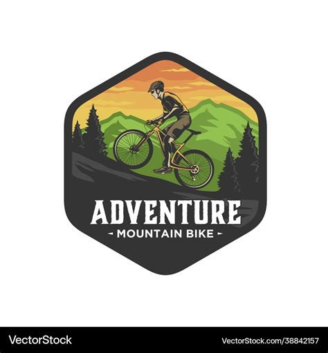 Mountain Bike Logo Royalty Free Vector Image Vectorstock