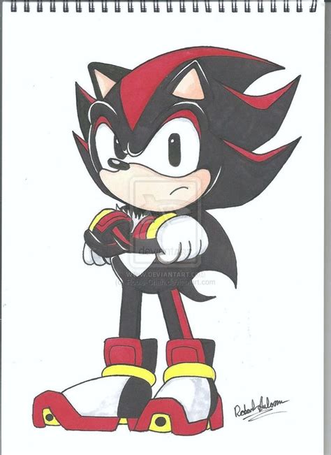 Classic Shadow The Hedgehog By Robie Chan On Deviantart Shadow The