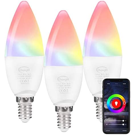 Smart Wifi Led Light Bulbs E12 Candelabra 5w Color Changing Bulb