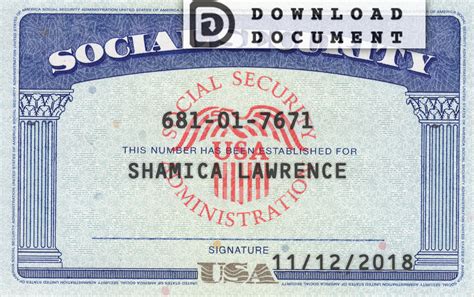 In the past, the social security administration (ssa) has mailed out yearly statements to all workers showing their cumulative social security contributions over the course of their to create your online account and get a copy of your social security statement, simply visit the ssa's website. Social Security Card 15 - SSN DOWNLOAD