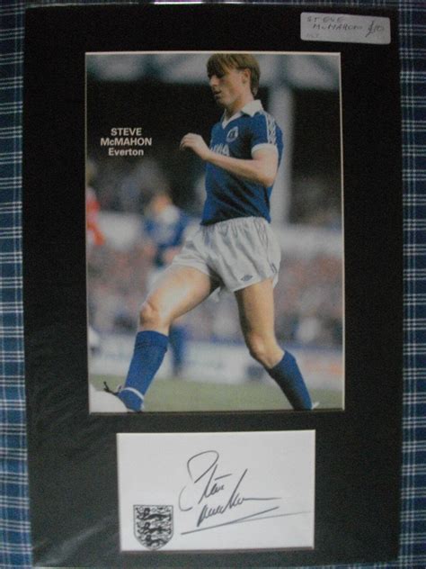 Steve Mcmahon Autograph Everton Fc Football Ebay