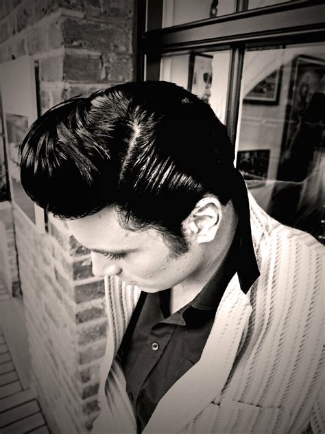 A ducktail haircut is a cut where the back bottom part of the hair is left to grow in form of a tail while the rest of the head is made bald. lee jackson hairstyle by Mr Ducktail | www.myspace.com ...