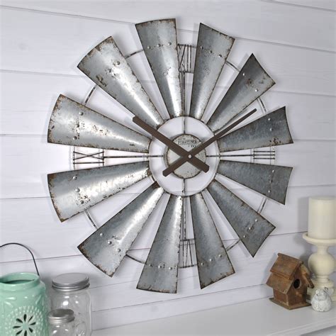 Firstime And Co Farmhouse Windmill Wall Clock American Crafted