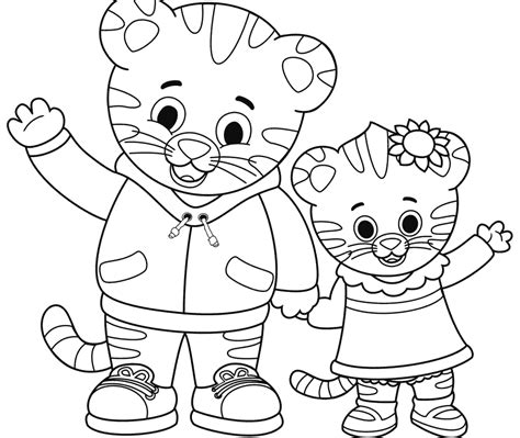 Daniel Tiger Coloring Page Printable