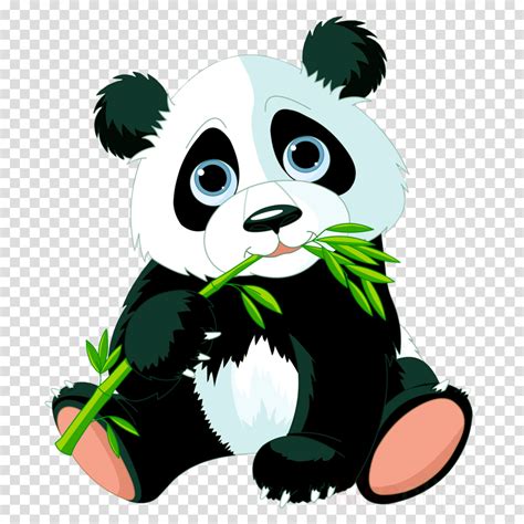 Panda Clipart Bear Green Cartoon Transparent Clip Art