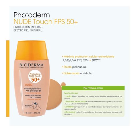 Bioderma Photoderm Nude Touch Spf Tono Dorado Ml Env O Gratis