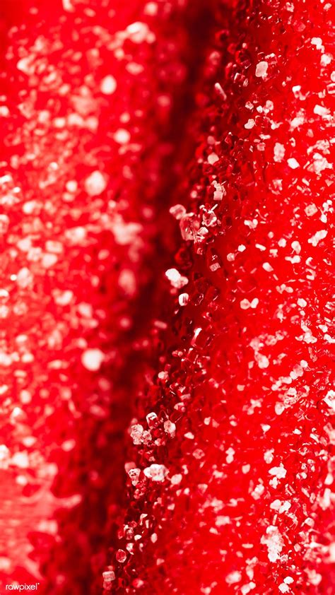 Red Chewy Candies Coated With Sugar Premium Image By