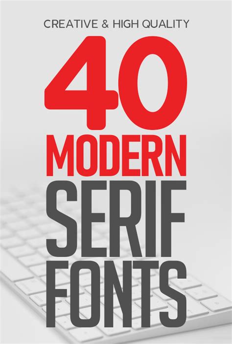40 Modern Serif Fonts Graphic Design Junction