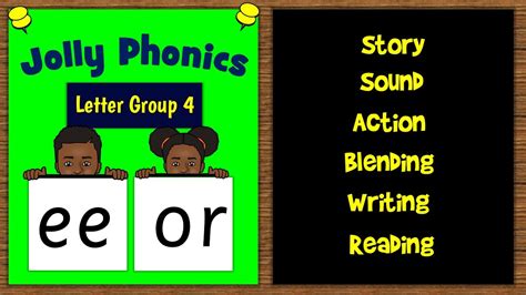 Jolly Phonics Ee And Or Story Vocabulary And Blending Youtube