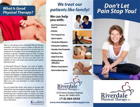 Physical Therapy Brochure Design Services Promotional Products