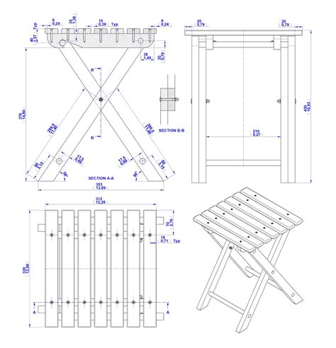Build Diy Folding Wood Stool Plans Pdf Plans Wooden Diy Workbench Plans