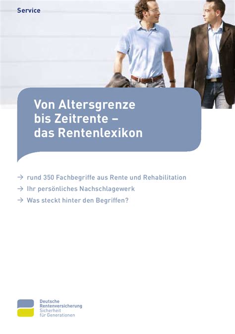 Bei künftigen rentnern dürfte dies aber der fall sein. Rentenlexikon
