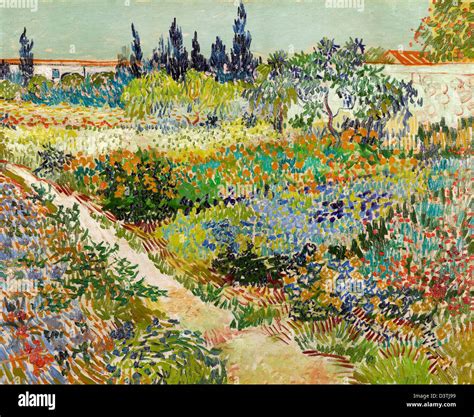Vincent Van Gogh Garden At Arles 1888 Oil On Canvas Gemeentemuseum
