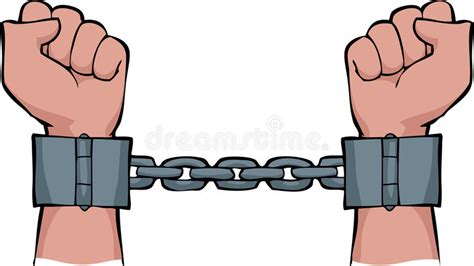 Choose from 10+ cartoon chain graphic resources and download in the form of png broken handcuff freedom concept two hands clenched in a fist tearing chains that they shackled the symbol of the revolution of freedom pop art illustration. Hands in chains stock vector. Illustration of manacles ...