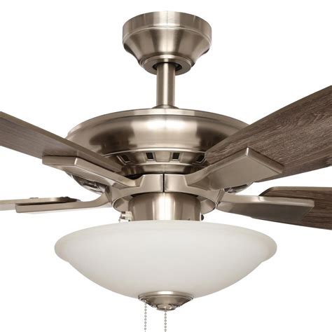#2 harbor breeze mazon ceiling fan with light kit and remote. Hampton Bay Menage 52 in. Integrated LED Indoor Low ...