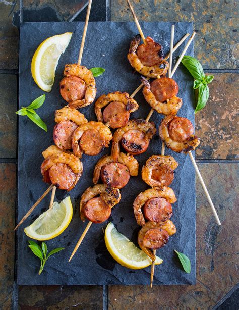 Shrimp Chorizo Skewers