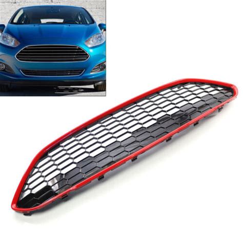 Car Front Bumper Honeycomb Grille Grill Fit For Ford Fiesta Mk75 2013