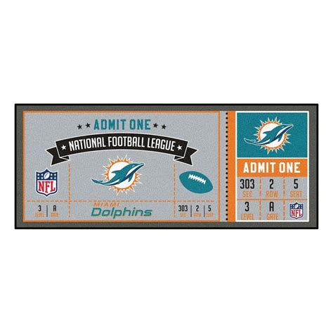 Nfl Ticket Runner In 2021 Nfl Miami Dolphins Miami Dolphins Dolphins