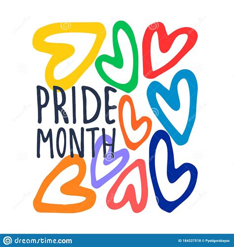 sexual diversity celebrations logo hand lettering in rainbow colors