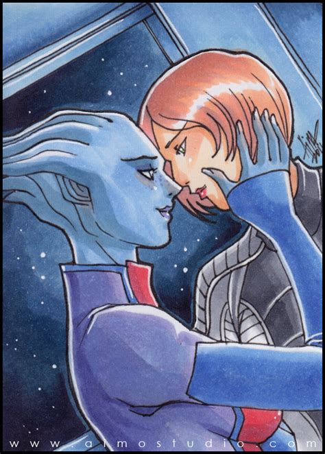 Psc Shepard And Liara By Aimo On Deviantart
