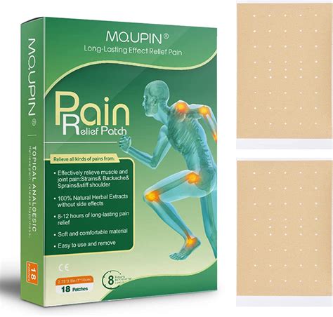 Mqupin Pain Relief Plaster 36pcs Pain Relieving Patchlong Lasting