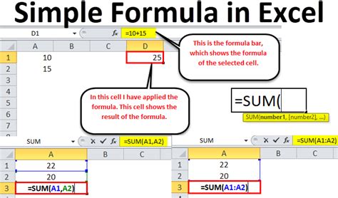 Simple Formula In Excel Examples How To Use Excel Formulas