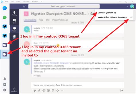 How To Connect To Multiple Tenants In Microsoft Teams The User
