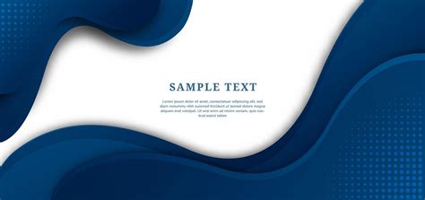 Abstract Template Blue Wavy Curve Shape Design On White Background With