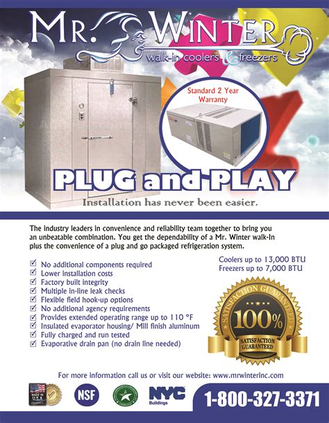 Walk In Cooler And Freezer Plug And Play Easy Installation Solution