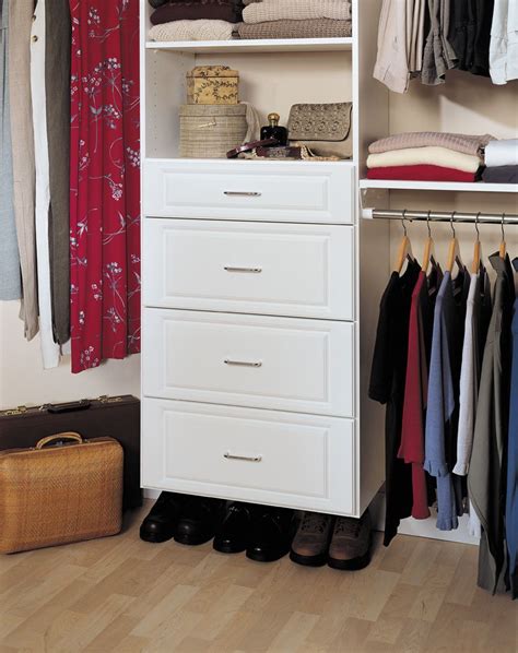 Recommendations, tips, & guidelines are provided for planning, building, & installing a customized storage system during a weekend. Do-it-yourself custom closet organization systems with easy design, easy installation, | White ...